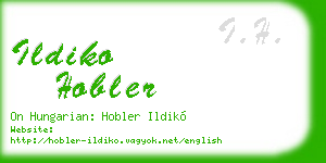 ildiko hobler business card